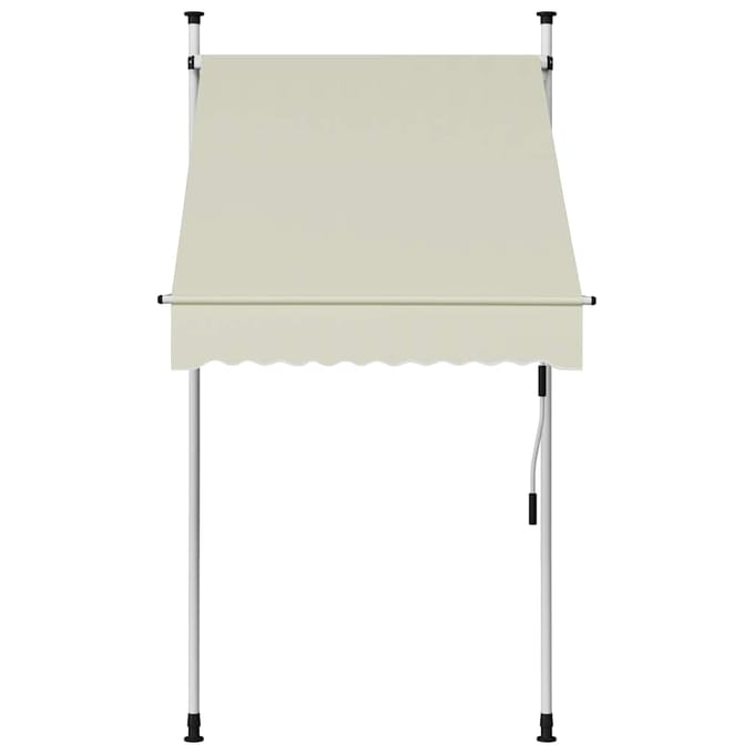 vidaXL - Luifel - handmatig - uittrekbaar - 100 - cm - crème