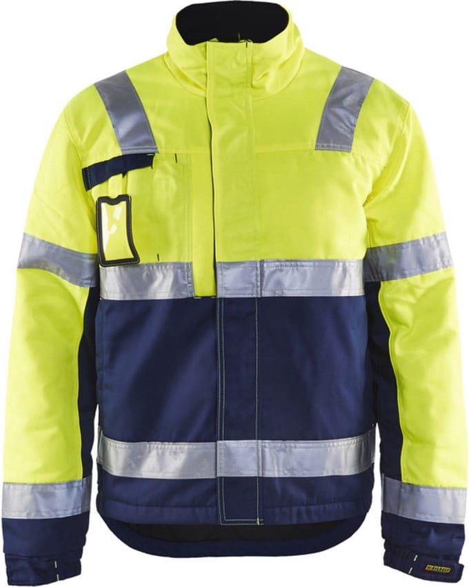 Blåkläder 4862-1811 Winterjas High Vis Geel/Marineblauw maat S