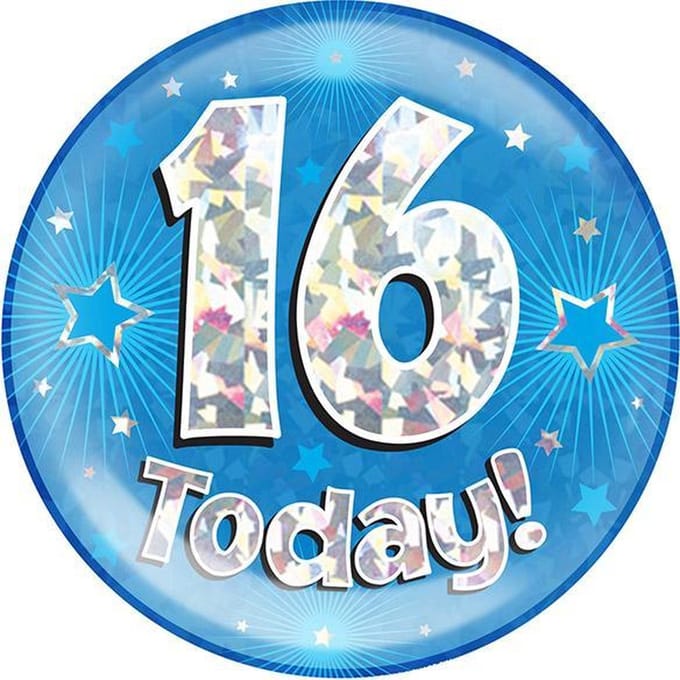 Oaktree - Mega Button 16 today Blauw