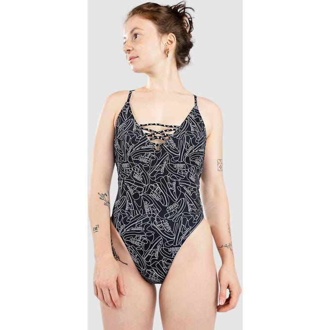 Nike Swim Crossback Badpak zwart