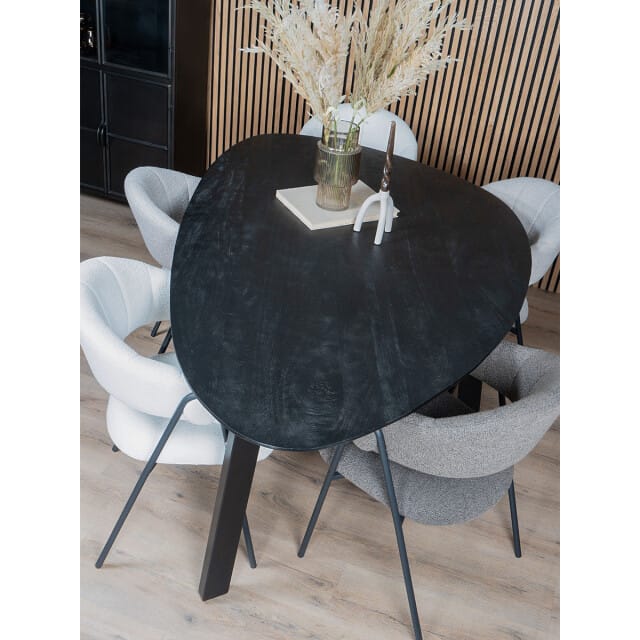 Home67 Eettafel tinus kiezelvormig 200 cm
