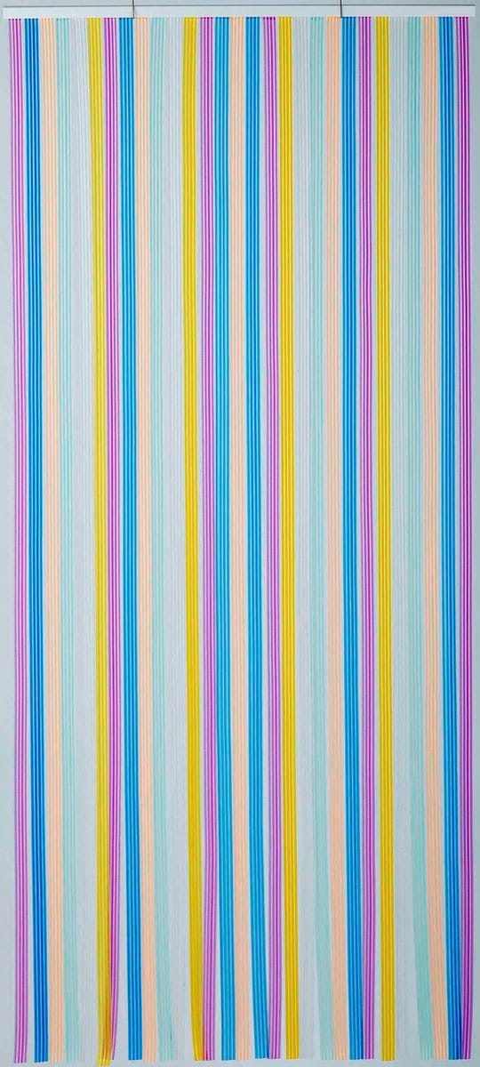 Vliegengordijn/deurgordijn lamellen multicolor 90x220