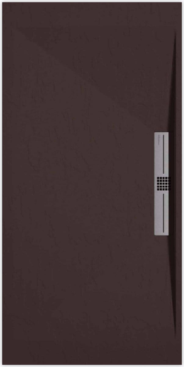 Sanifun douchebak Stone Side Chocolate Slate 1300 x 800 S