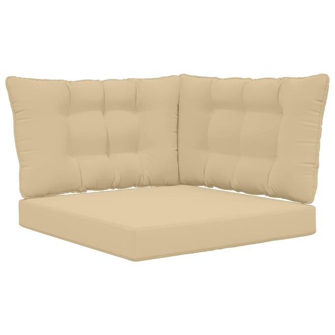 vidaXL - Buitenbankkussen - Polyester - Beige - 68,5 - x - 68,5 - cm