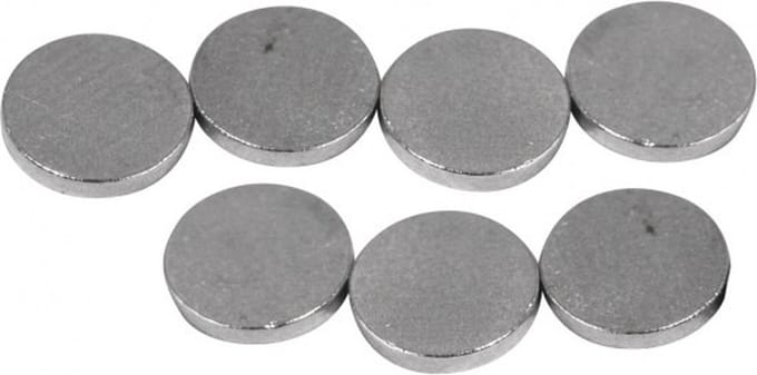 40 ronde magneten 6x1 mm - 2 zakjes van 20 magneetjes