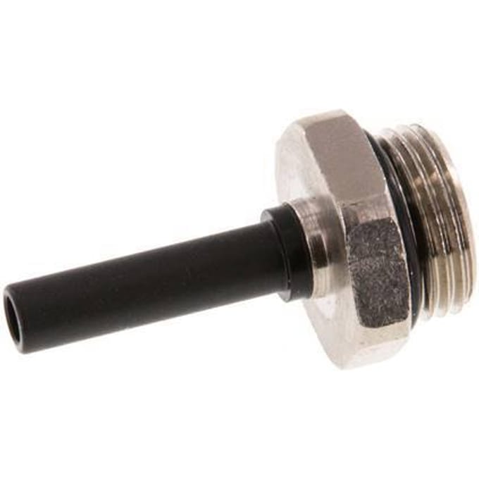 6mm x G3/8'' insteekfitting Messing/PA 66 Buitendraad NBR [2 Stuks]