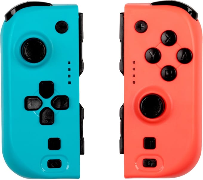 Konix 61889000053 game controller Blauw, Rood Bluetooth Gamepad Analoog Nintendo Switch, Nintendo Switch OLED