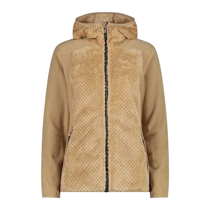 Dames fleece met vaste capuchon CMP