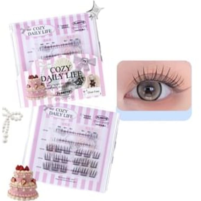 FLORTTE - Glue-Free False Eyelash (3-4) #03 Dreaming Cat