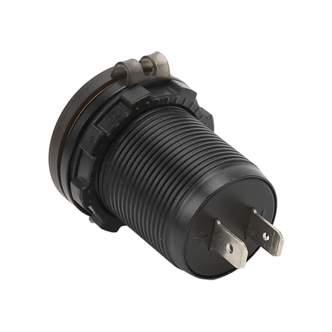 Dubbele USB Autolader met Waterdichte Afdekking QC3.0 Snelladen Temperatuurbeveiliging 12‑24V Universeel