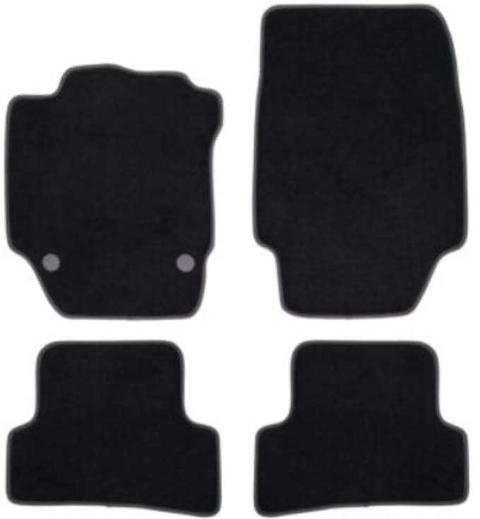 Complete set op maat gemaakte matten in zwart PVC/TPR NORAUTO - Citroën c3
