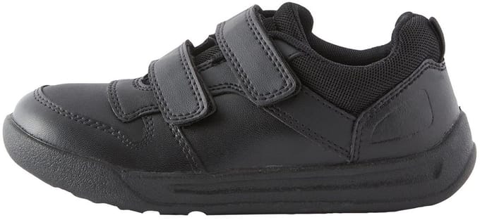 Next - Jongens - Schoolschoenen met dubbele klittenbandsluiting met brede pasvorm (G) - Zwart