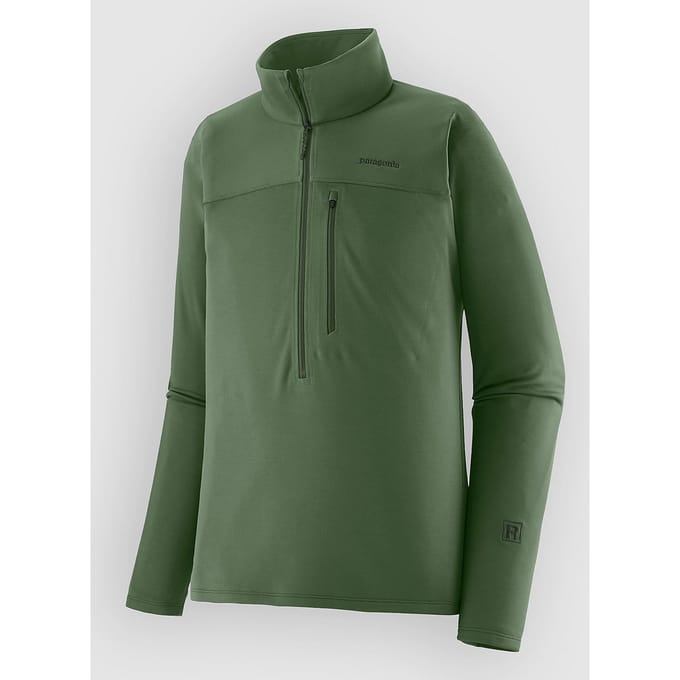 Patagonia R1 Ultralight 1/2 Half-Zip Sweater groen