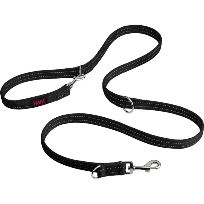 HALTI Trainingslijn - 200 cm lang, 25 mm breed, zwart