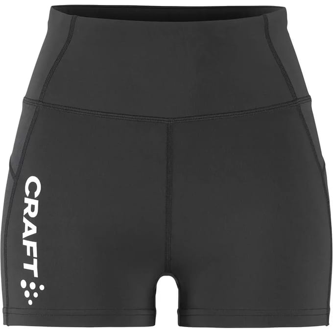 Craft Rush 2.0 Hotpants Dames - Zwart | Maat: M
