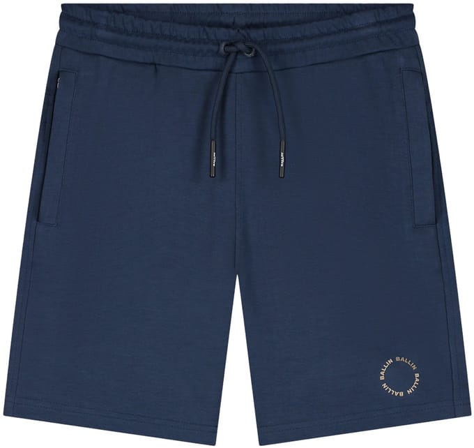 Ballin Amsterdam - Jongens Regular fit Shorts Sweat - Navy - Maat 16