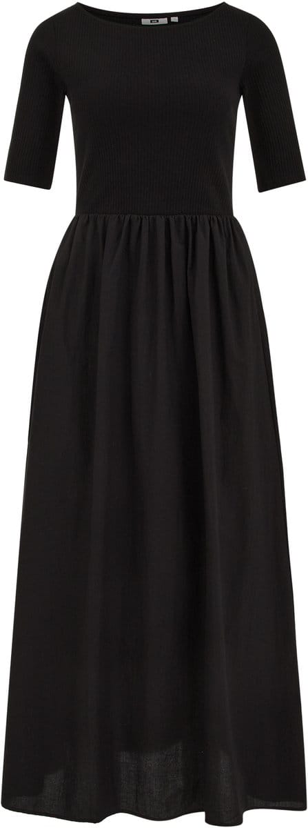 WE Fashion Dames Maxi jurk met structuur