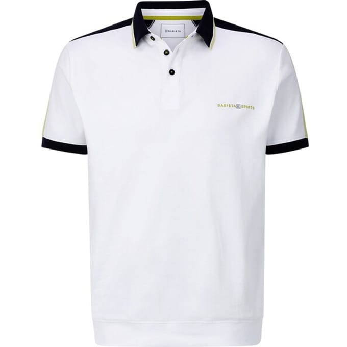 Babista herren Poloshirt - 44/46 - wit - Plus Size