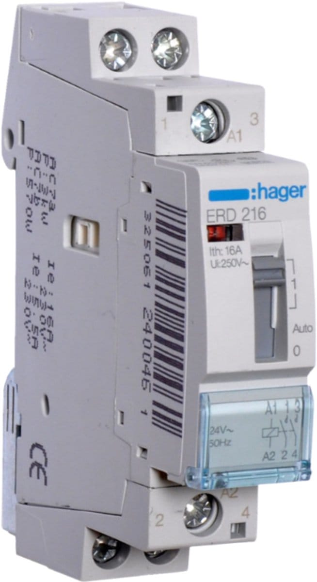 Hager Relais 16a 2no 24v~50hz