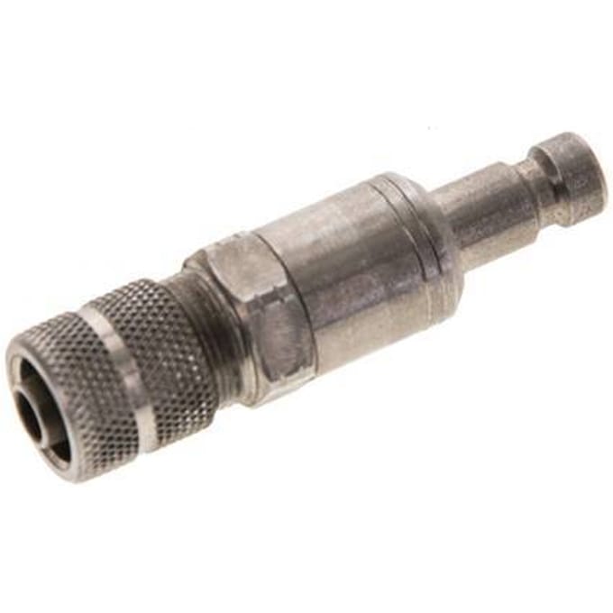 RVS DN 2.7 (Micro) Luchtkoppeling Insteeknippel 4x6 mm Push-On Schotkoppeling Double Shut-Off - CLP2-NB-S-SV-4