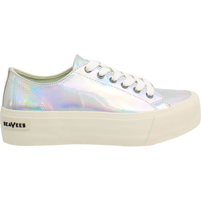 Seavees Monterey Platform Sun Valley Dames Zilveren Schoenen