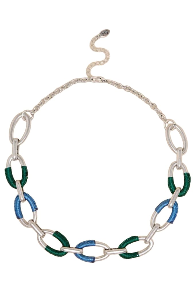 White Stuff Una Link Necklace Silver Tone Metallic Größe: OS | Halsketten Outlet | Damen | Grau