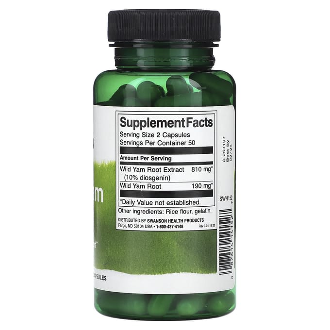 Wilde Yam Wortel, 100 Capsules