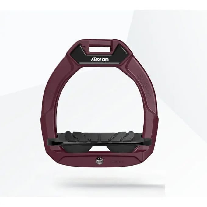 Veiligheidssteunen voor paardrijden Ingelengd Grip Bordeaux/Zwart/Zwart kind Flex-On Safe-On