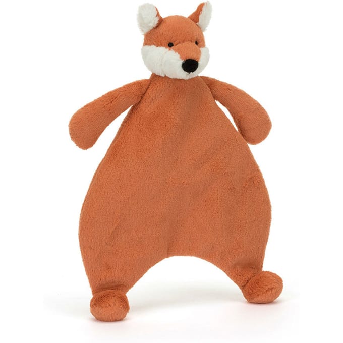 Jellycat knuffeldoekje bashful fox cub
