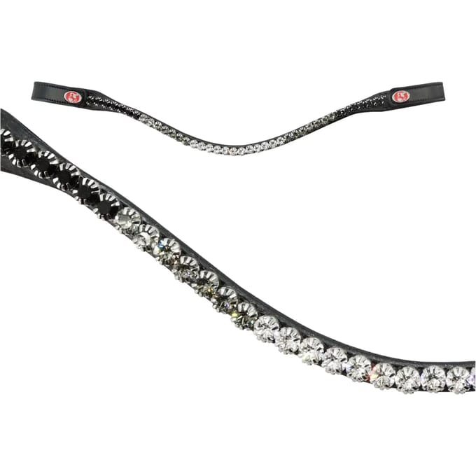 Zadelketting schaduw diamant Kieffer Flexiloop Luxe curved browband lined