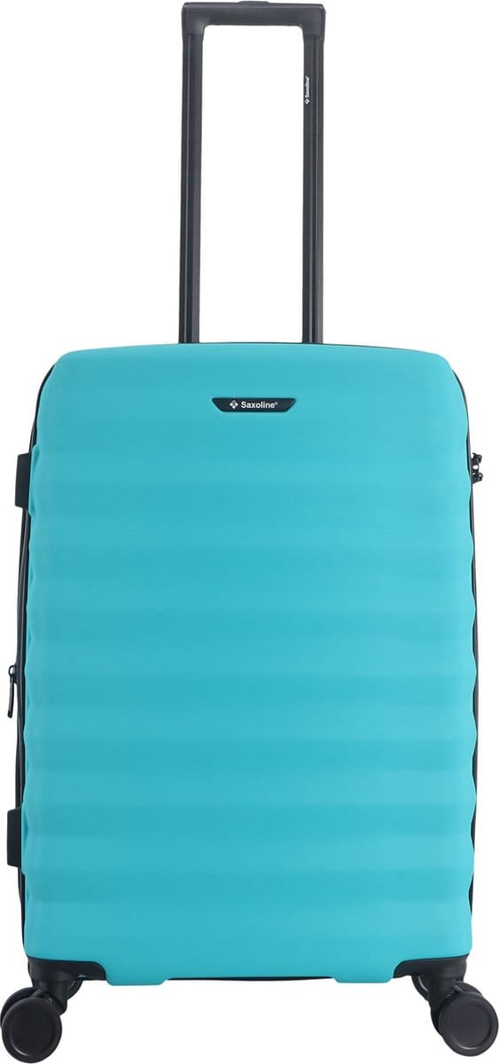 Saxoline - Flow | Harde koffer / Reiskoffer - 61L - Medium - Turkoois - Turkoois / Medium