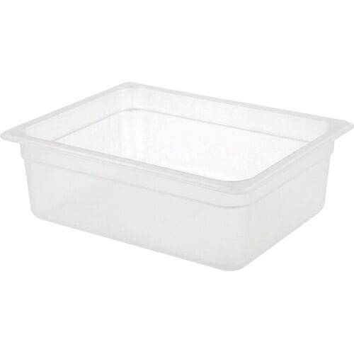 GGM Gastro (12 Stück) Polypropylen-Behälter GN 1/2 - Milchig - Höhe: 150mm Transparant