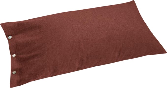 Yumeko kussensloop flanel fluweel rood 40x80 - Biologisch & ecologisch - 1 stuk