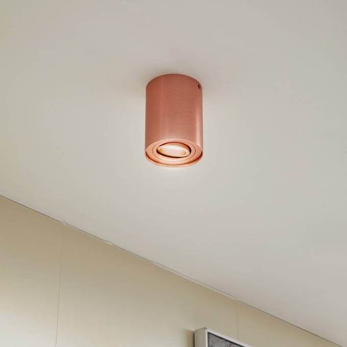 Arcchio - Spots - 1licht - Aluminium - H: 12.5 cm - GU10 - koper