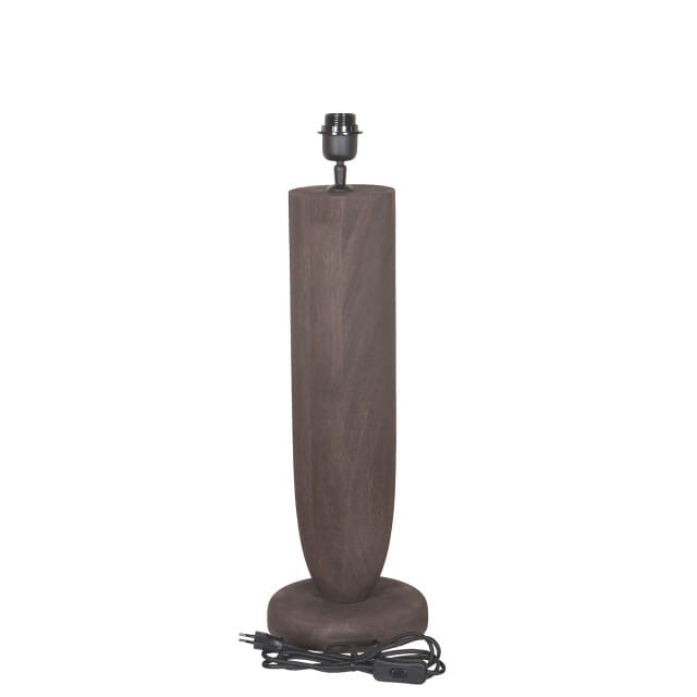 PTMD Lorinne Brown Mango Wood Table Lamp Single