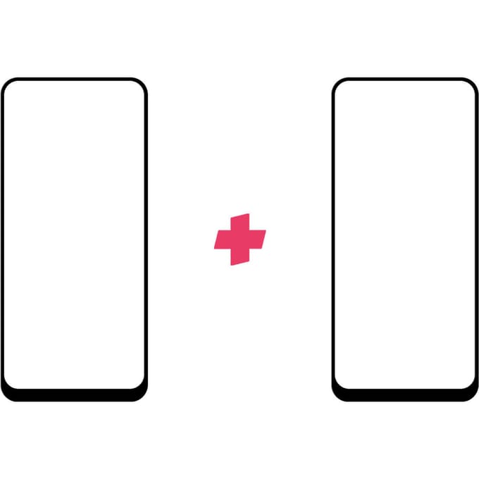 DuoPack: OPPO A53 screenprotector gehard glas Edge to Edge