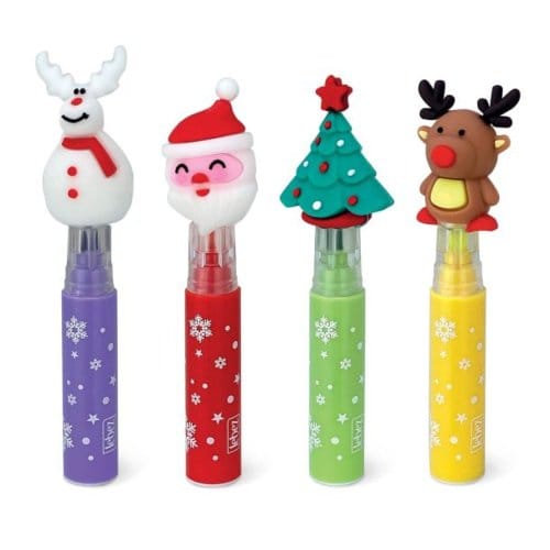 Kerst markeerstiften 4 in set