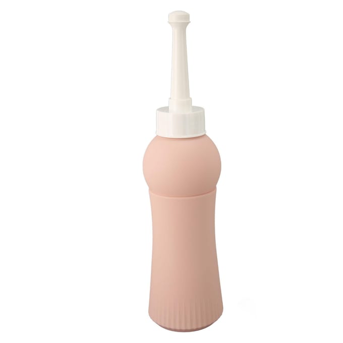 Laveur vaginal Sûr Pratique PP 500ML Conception ergonomique Bouteilles de douche périnéale pour le post-partum beige