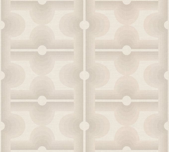 RETRO BEHANG | Grafisch - beige crème grijs - A.S. Création Retro Chic