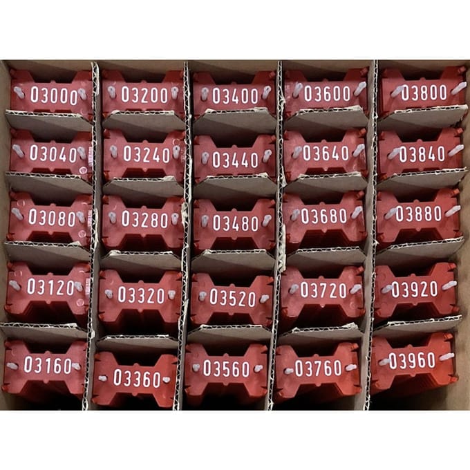 Signumat plaatjes rood wit 3000-3999