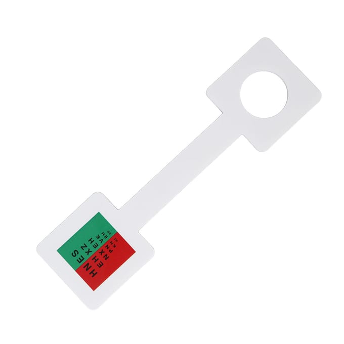 Controleer Vision Tester Dikke Matte Laminering Waterdichte Vision Tester Tool voor Vrouwen Mannen white