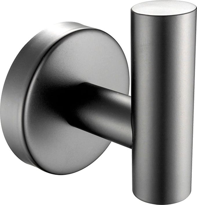 Profielenloods - Handdoekhaak gunmetal - Monteren met schroeven
