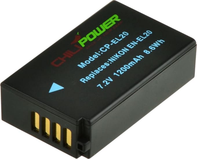 ChiliPower EN-EL20 accu voor Nikon - 1200mAh
