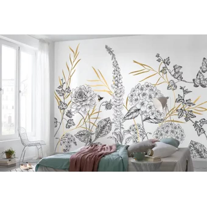 Fotobehang - Bumble Bee 400x280cm - Vliesbehang