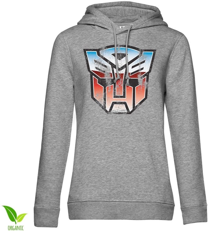 Transformers Distressed Autobot Shield Girls dameshoodie, heathergrijs