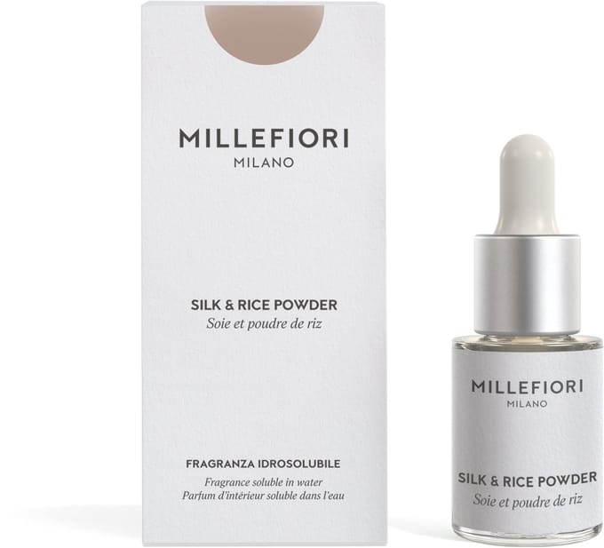 Millefiori Milano - Geurolie voor Aroma Diffuser 15 ml - Silk & Rice Powder - Geurverspreider