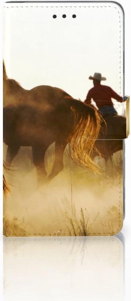 Apple iPhone Xs Max Telefoonhoesje met Pasjes Design Cowboy