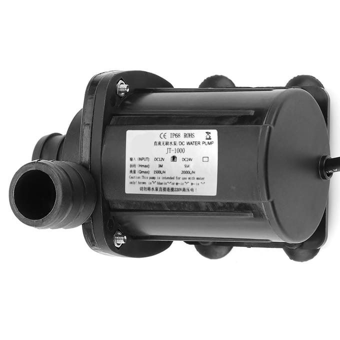 Mini Regelbare Snelheid Borstelloze Boost Waterpomp 12V 40 graden Celsius ~100 graden Celsius