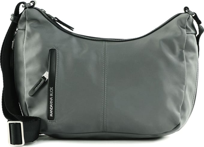 MANDARINA DUCK schoudertas Hunter Hobo Bag Smoked Pearl grijs