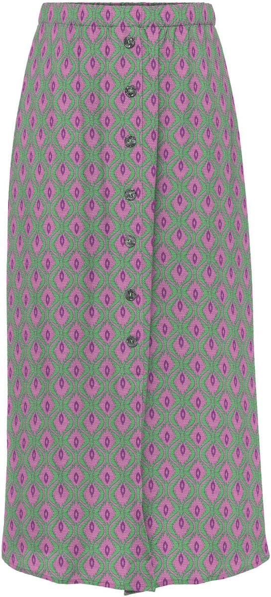 ONLY - ONLNOVA LIFE VIS BUTTON SKIRT WVN - Dames - Rokken